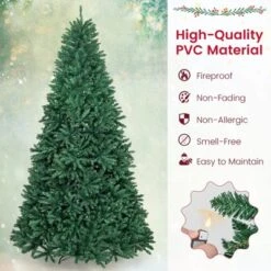 Costway 9 FT Hinged Christmas Tree Unlit Artificial Xmas Decoration W/ 3594 Branch Tips -Northlight Decor Sale GUEST 0034842a b07e 48b3 a544 8ee29a88ea6b