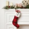 20" Plaid Monogram Christmas Holiday Stocking With Faux Fur Cuff Red/Green/White - Wondershop™ -Northlight Decor Sale GUEST 006c9fc4 976c 494d 8f66 7a3c776e518b