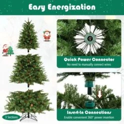 Costway 6 FT Pre-Lit Christmas Tree 3-Minute Quick Shape With Quick Power Connector Timer 15 Costway 6 FT Pre-Lit Christmas Tree 3-Minute Quick Shape With Quick Power Connector Timer -Northlight Decor Sale GUEST 01fa4159 1db8 41f8 995c e4173e336909