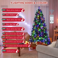 Costway 7ft Pre-lit Hinged Christmas Tree W/ Remote Control & 9 Lighting Modes 17 Costway 7ft Pre-lit Hinged Christmas Tree W/ Remote Control & 9 Lighting Modes -Northlight Decor Sale GUEST 066cc7c8 b54a 41dd 99fb 9faf3e2af989