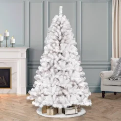 7.5ft Pre-lit Artificial Christmas Tree White Full Newcastle Fir -Northlight Decor Sale GUEST 07dfe2db 857c 4c45 b76c 6dcfdb2c5304