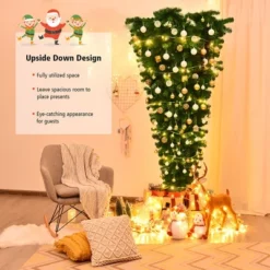 Costway 7Ft Unlit Upside Down Artificial Christmas Tree With 1000 Branch Tips Holiday 16 Costway 7Ft Unlit Upside Down Artificial Christmas Tree With 1000 Branch Tips Holiday -Northlight Decor Sale GUEST 081d320b 9939 4301 bc5d fb0859d4ade8