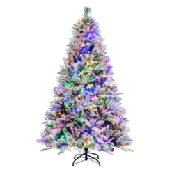 Costway 4.5 FT/6FT/7ft Pre-Lit Snow Flocked Christmas Tree Hinged Xmas Tree With8 Modes 160/240/320 Lights 24 Costway 4.5 FT/6FT/7ft Pre-Lit Snow Flocked Christmas Tree Hinged Xmas Tree With8 Modes 160/240/320 Lights -Northlight Decor Sale GUEST 0847cfd7 fb5a 48ec aff6 0ae99290dad2