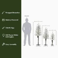 LuxenHome 3-Piece Holiday Artificial Tree Sets With Lights And Flat Stand Green 14 LuxenHome 3-Piece Holiday Artificial Tree Sets With Lights And Flat Stand Green -Northlight Decor Sale GUEST 08c97f8d d1de 4cd3 88b0 762506e747d6