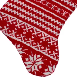 Northlight 22" Red And White Rustic Lodge Knit Christmas Stocking With Cuff -Northlight Decor Sale GUEST 08d7691a c14a 4241 9a6c f6d02e1327f5