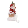Christmas 5.75 In Santa W/ Gifts Stocking Holder Stocking Holder , Weighted Roof Top Chimney (1PC)