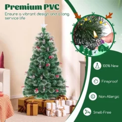 Costway 5/6/7 FT Christmas Tree Artificial Xmas Tree With 8 Lighting Modes 49/64/80 Warm LED Lights -Northlight Decor Sale GUEST 0b278721 067c 4f26 9668 4fbaa15973b6