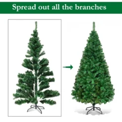 Costway 5Ft/6Ft/7Ft/8Ft Artificial PVC Christmas Tree W/Stand Holiday Season Indoor Outdoor Green -Northlight Decor Sale GUEST 0bff27f9 2d36 470d 8e6b 7bf6b7885a07