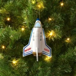 Christmas Fabric Spaceship Ornament - Wondershop™