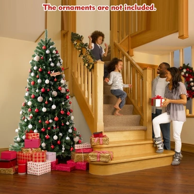 Costway 7ft Pre-lit Hinged Christmas Tree W/ Remote Control & 9 Lighting Modes 11 Costway 7ft Pre-lit Hinged Christmas Tree W/ Remote Control & 9 Lighting Modes - Image 9