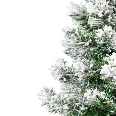 Northlight Full Flocked Angel Pine Artificial Mini Christmas Tree - 24" - Unlit 5 Northlight Full Flocked Angel Pine Artificial Mini Christmas Tree - 24" - Unlit - Image 3