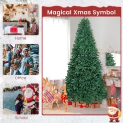 Costway 9 FT Hinged Christmas Tree Unlit Artificial Xmas Decoration W/ 3594 Branch Tips -Northlight Decor Sale GUEST 13b67eee 9da8 49cc afae e3d23bbfd82a