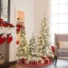 LuxenHome 3-Piece Flocked Artificial Tree Set With Lights And Metal Stand Green -Northlight Decor Sale GUEST 15fca9d0 7aae 420d 8966 7c81713962f4