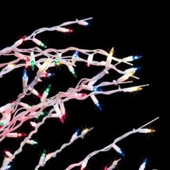 Northlight 6' Prelit Artificial Christmas Tree White Lighted Cascade Twig Outdoor Decoration - Multi-Color Lights -Northlight Decor Sale GUEST 16041d71 6717 4ffd 939e 0394f594ccec