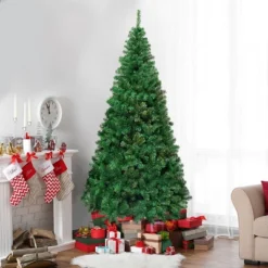 Costway 5Ft/6Ft/7Ft/8Ft Artificial PVC Christmas Tree W/Stand Holiday Season Indoor Outdoor Green -Northlight Decor Sale GUEST 1756cdd7 a7b5 47d0 a8ce c67ac368cd70