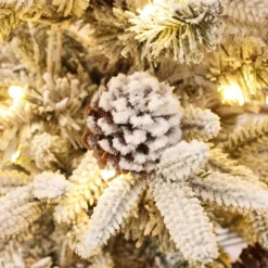 LuxenHome 3-Piece Pre-Lit Snowy Branches Artificial Christmas Tree Set With Metal Base Green 21 LuxenHome 3-Piece Pre-Lit Snowy Branches Artificial Christmas Tree Set With Metal Base Green -Northlight Decor Sale GUEST 1801b06a e5e6 46be bed5 bf1180fe65b7