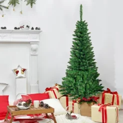 Costway 4.56.57.5ft Pre-Lit Hinged Pencil Christma Multicolor Lights 16 Costway 4.56.57.5ft Pre-Lit Hinged Pencil Christma Multicolor Lights -Northlight Decor Sale GUEST 19a51441 9a17 45f7 975c a1291388b870