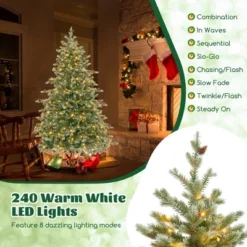 Costway 6/7/8 FT Artificial Christmas Tree With 590 Branch Tips 240/340/410 Warm White LED Lights 19 Costway 6/7/8 FT Artificial Christmas Tree With 590 Branch Tips 240/340/410 Warm White LED Lights -Northlight Decor Sale GUEST 1a04e899 57d1 4dda 9b4e 21bd2335dd25
