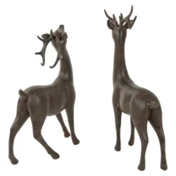 Northlight Standing Deer Christmas Decorations - 14" - Brown - Set Of 2 -Northlight Decor Sale GUEST 1a9bbe57 a6f1 4f3c bc7b e1a3844d0351