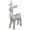 Northlight Shiny Ceramic Standing Reindeer Christmas Decoration - 14" - Silver -Northlight Decor Sale GUEST 1cb66705 f163 4544 be0d 7e2ab80bf485