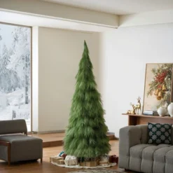 LuxenHome 6Ft Holiday Artificial Pampas Grass Tree In Green -Northlight Decor Sale GUEST 1d17f4bd 280a 4a61 8805 aea2257df46d