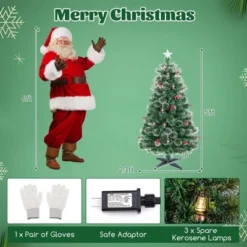 Costway 5/6/7 FT Christmas Tree Artificial Xmas Tree With 8 Lighting Modes 49/64/80 Warm LED Lights -Northlight Decor Sale GUEST 1d9bb072 9fc6 430a bf90 3e8c6f1f7ab7