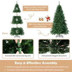Costway 6FT/7FT Pre-Lit Hinged Christmas Tree With 260/350 Multi-Color Lights & 3-Minute Quick Shape No Fluffing Required -Northlight Decor Sale GUEST 1e8af054 2a3c 45b6 84ff b48ef4d9509b