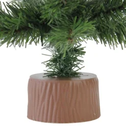 Northlight 1.5 FT Mini Canadian Pine Medium Artificial Christmas Tree With Faux Wood Base, Unlit -Northlight Decor Sale GUEST 21bc619c 94ff 4857 84dc bcc8398a72fc