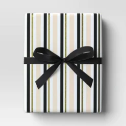 18' Christmas Fabric Ribbon Black Grosgrain - Wondershop™