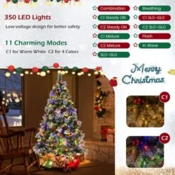 Costway 6 FT Pre-Lit Artificial Christmas Tree Hinged With Pine Needles 350 LED Lights -Northlight Decor Sale GUEST 270b06ea 6492 4b26 9068 e42a09d17f79
