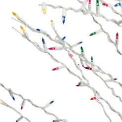 Northlight 6' Prelit Artificial Christmas Tree White Lighted Cascade Twig Outdoor Decoration - Multi-Color Lights -Northlight Decor Sale GUEST 27cbe8bf 7d0b 4756 9470 61a8d7234091