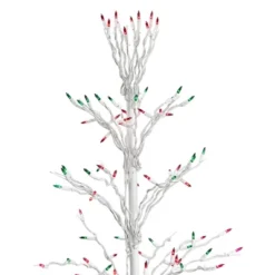 Northlight 6' Prelit Artificial Christmas Tree White Lighted Cascade Twig Outdoor Decoration - Multi-Color Lights -Northlight Decor Sale GUEST 28a1737d 1fd0 443b a732 408bbf5b14c5