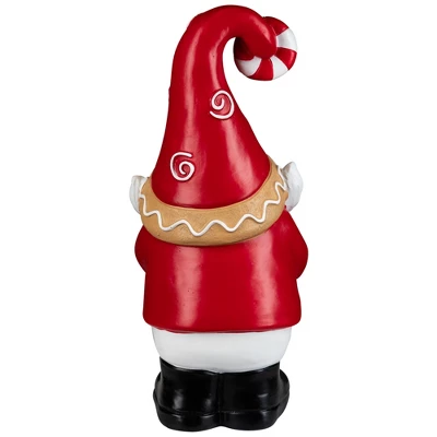 Northlight Gnome Holding Gingerbread Snowflake Cookie Christmas Decoration - 11.5" - Red 12 Northlight Gnome Holding Gingerbread Snowflake Cookie Christmas Decoration - 11.5" - Red - Image 10