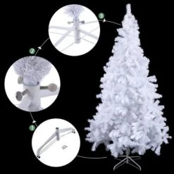 Costway 5Ft Christmas Tree Artificial PVC W/Stand Indoor Outdoor Decoration White -Northlight Decor Sale GUEST 2bc8c850 d1d8 4e10 9172 f35f51fda097