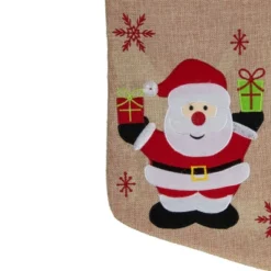 Northlight 19" Beige And Red Santa Claus Embroidered Christmas Stocking -Northlight Decor Sale GUEST 2dd5c42a 8c09 4432 aab6 a6cb5869c594