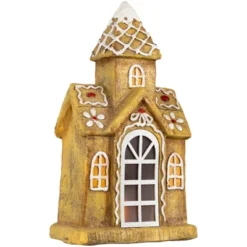 Northlight LED Lighted Gingerbread House With Icing Accents Christmas Decoration - 16" -Northlight Decor Sale GUEST 2f75584a 61e2 4952 8883 5dbbb50b6506