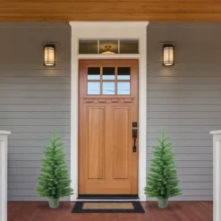 Northlight 3' Unlit Potted Artificial Christmas Tree Medium Norway Spruce