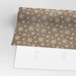 30” 20 Sq Ft Christmas Roll Wrap White Snowflakes On Brown Kraft - Wondershop™ -Northlight Decor Sale GUEST 3370b8b0 4173 4e25 8511 da639fe9a2c7