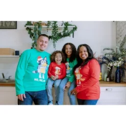 Bluey Christmas Matching Family Long Sleeve T-Shirt Little Kid To Big Kid -Northlight Decor Sale GUEST 3433e3b6 2e4b 46a8 bd57 f83572b11292