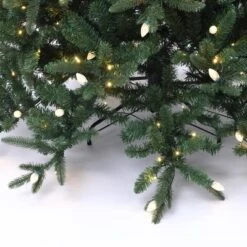 LuxenHome 7.5Ft Pre-Lit Green Slender Artificial Fir Christmas Tree With Metal Stand -Northlight Decor Sale GUEST 348551a4 01dd 4f9b b0a6 456d3c26d2a0