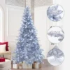 LuxenHome 7.5Ft Silver Christmas Tree With Cool White Lights, Full Pre-Lit Indoor/Outdoor Decor -Northlight Decor Sale GUEST 35d71bd6 1f1d 4f7b b268 7caee292c238