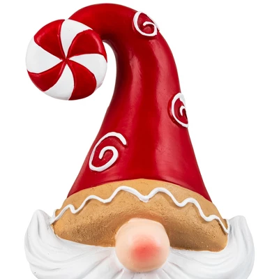 Northlight Gnome Holding Gingerbread Snowflake Cookie Christmas Decoration - 11.5" - Red 6 Northlight Gnome Holding Gingerbread Snowflake Cookie Christmas Decoration - 11.5" - Red - Image 4