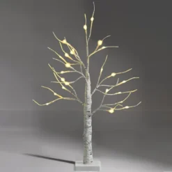 Costway 2ft/ 4ft/ 5ft/ 6ft Pre-lit White Twig Birch Tree For Christmas Holiday W/ LED Lights -Northlight Decor Sale GUEST 36c67086 4a64 4cb8 ae4c 7202032bbc19