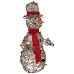 Northlight Lighted Glittered Snowman And Berries Outdoor Christmas Decoration - 28" -Northlight Decor Sale GUEST 38ef473e 4a6e 40e0 b055 7e01712b94d0