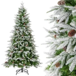 Costway 6/7.5/9 FT Artificial Christmas Tree Hinged Xmas Tree With 765/1135/1871 Branch Tips 280/470/690 Lights -Northlight Decor Sale GUEST 39a1b9a3 62e5 4c67 846c 66a896bc3757