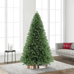Puleo 7.5ft Unlit Artificial Christmas Tree Full Newcastle Fir: Hinged Branches, Indoor Use, Includes Stand, PVC Material -Northlight Decor Sale GUEST 3b86d90a f4af 4f55 b892 c7125d01ea9f