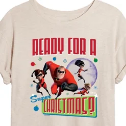 Women's - Disney - Ready For A Super Christmas Oversized Graphic T-Shirt
