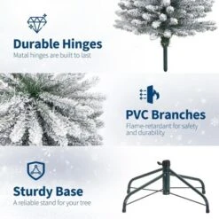 Artificial Christmas Tree – Snow Flocked Full Tree With Warm Incandescent Lights, Branch Tips & Foldable Stand, Holiday Decoration For Home & Party -Northlight Decor Sale GUEST 3c5ab594 48f7 4aa4 aeb8 49536a891abf
