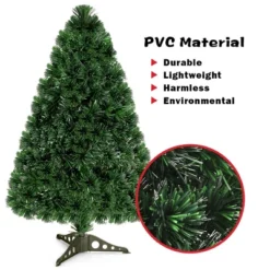 Costway 3Ft Pre-Lit Fiber Optic PVC Christmas Tree Tabletop Plastic -Northlight Decor Sale GUEST 3ca22951 3f0c 43ce a916 0a6f0cf993e6