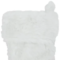 Northlight 19" White Plush Christmas Stocking -Northlight Decor Sale GUEST 3cab7f84 f9ec 4182 a613 9fed08f603e4
